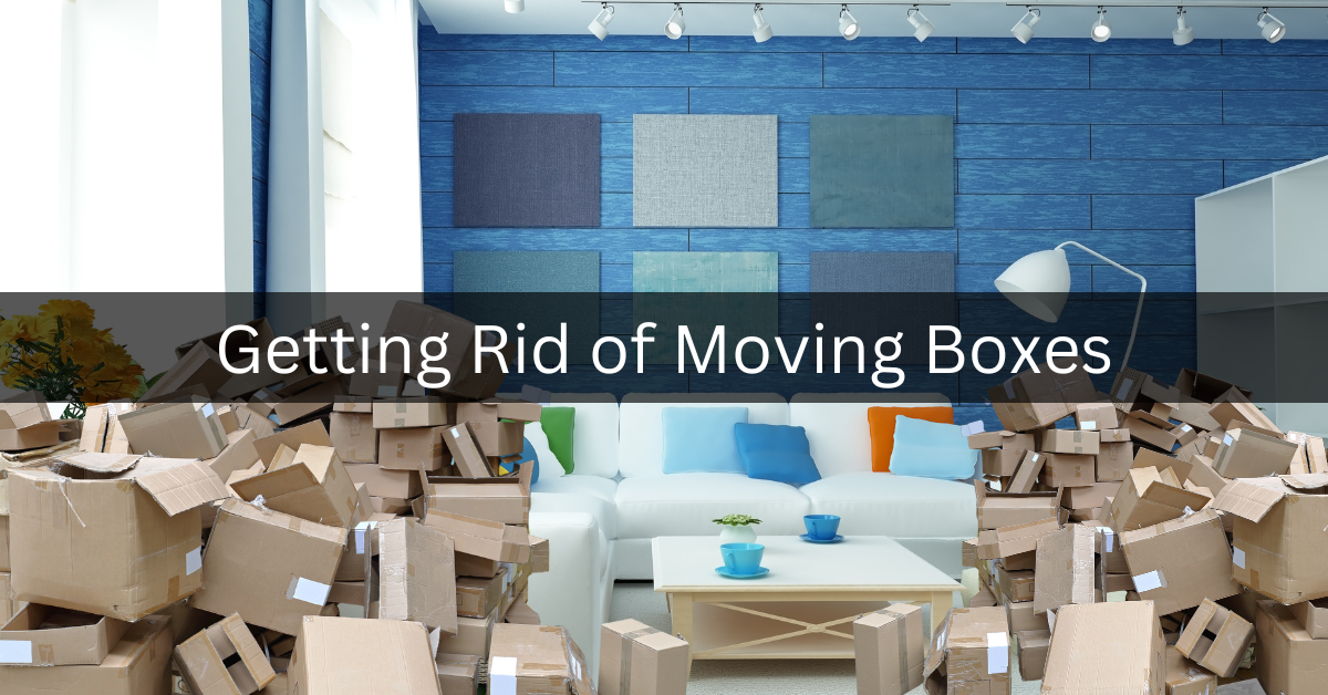 getting rid of moving boxes